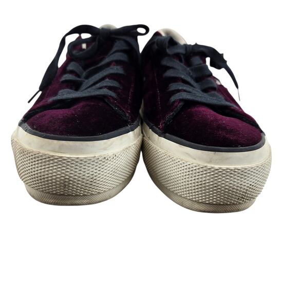 Converse Sneakers Womens 8.5 Purple Velvet One Star Platform Ox Low Top Casual - Picture 4 of 12